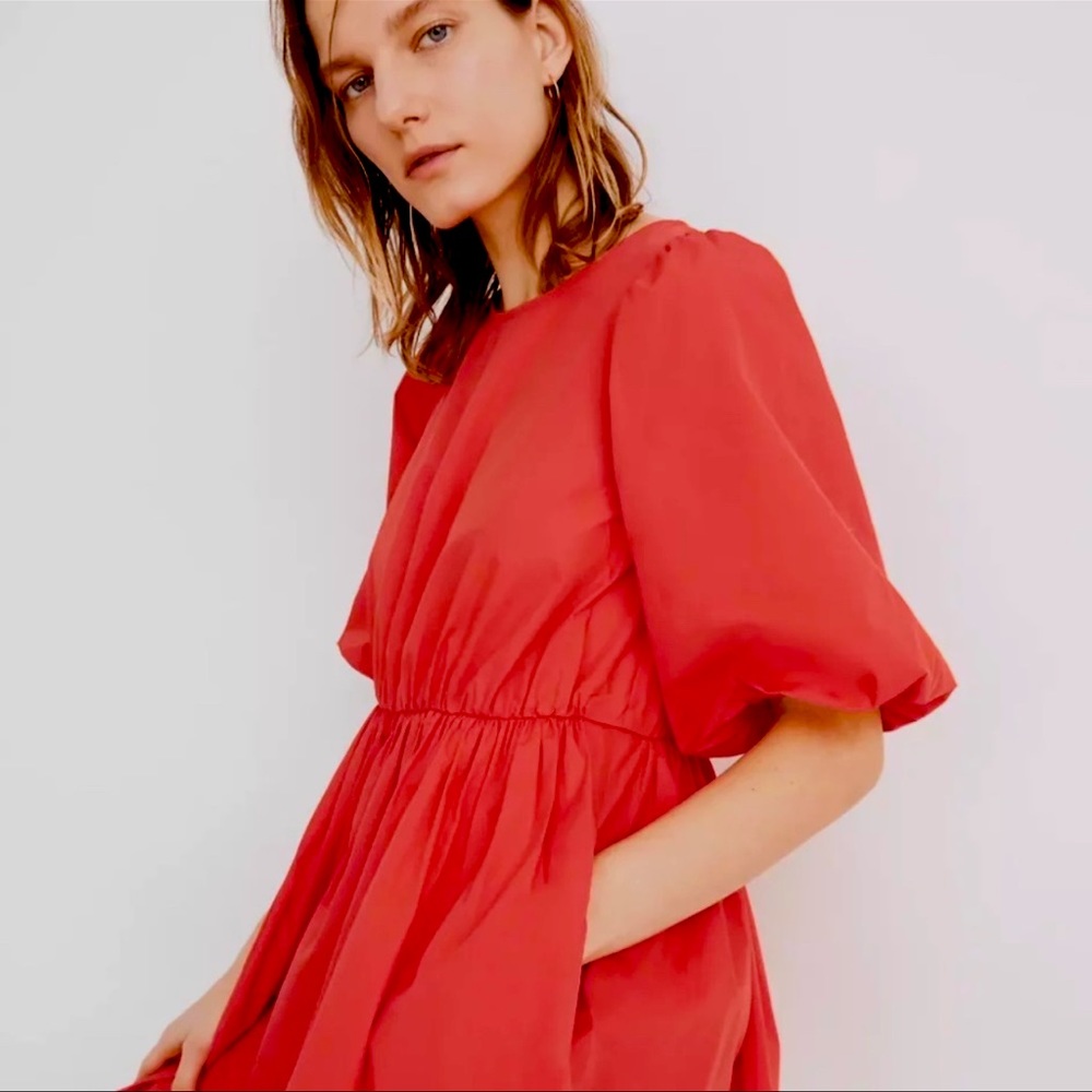 Madewell puffy sleeve dress size 8